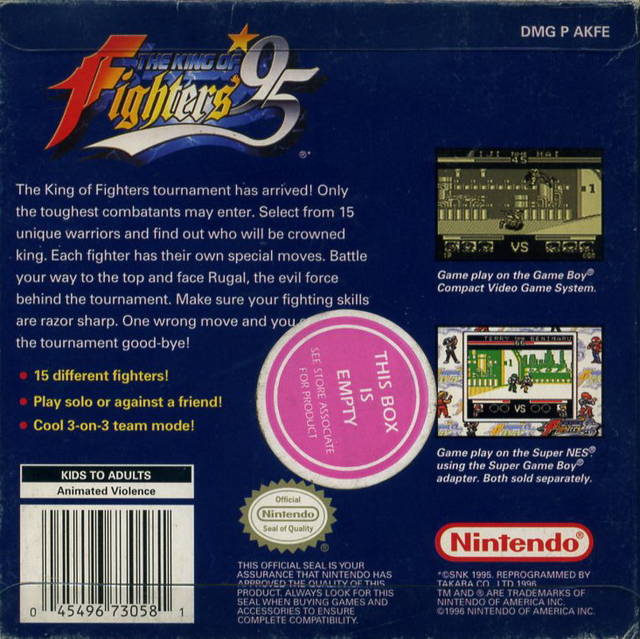 The King of Fighters '95 - (GB) Game Boy [Pre-Owned] Video Games Nintendo   