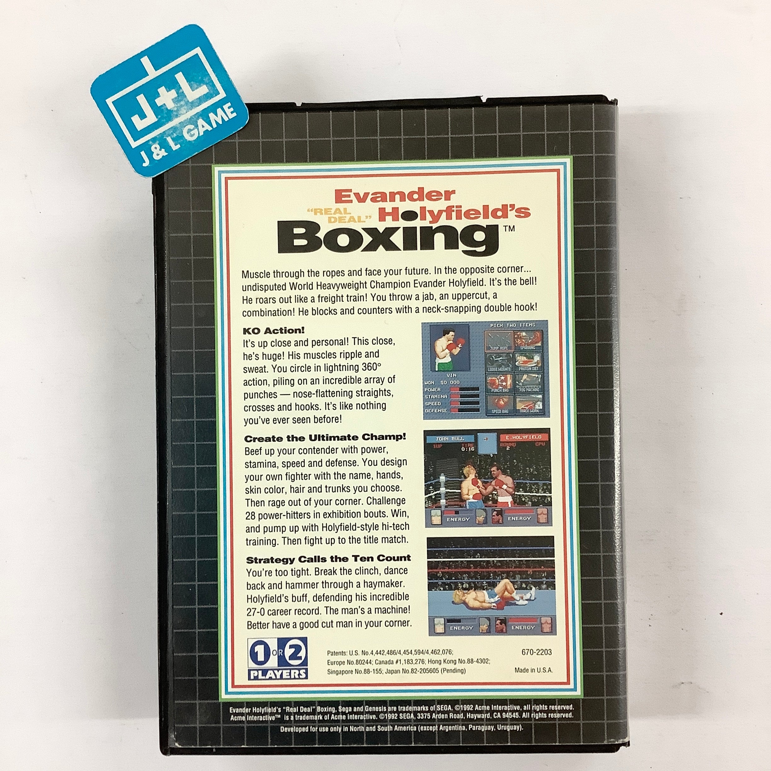 Evander 'Real Deal' Holyfield's Boxing - (SG) SEGA Genesis [Pre-Owned] Video Games Sega   