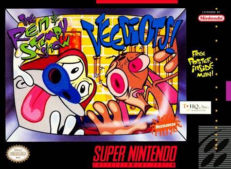 The Ren & Stimpy Show: Veediots! - (SNES) Super Nintendo [Pre-Owned] Video Games THQ   