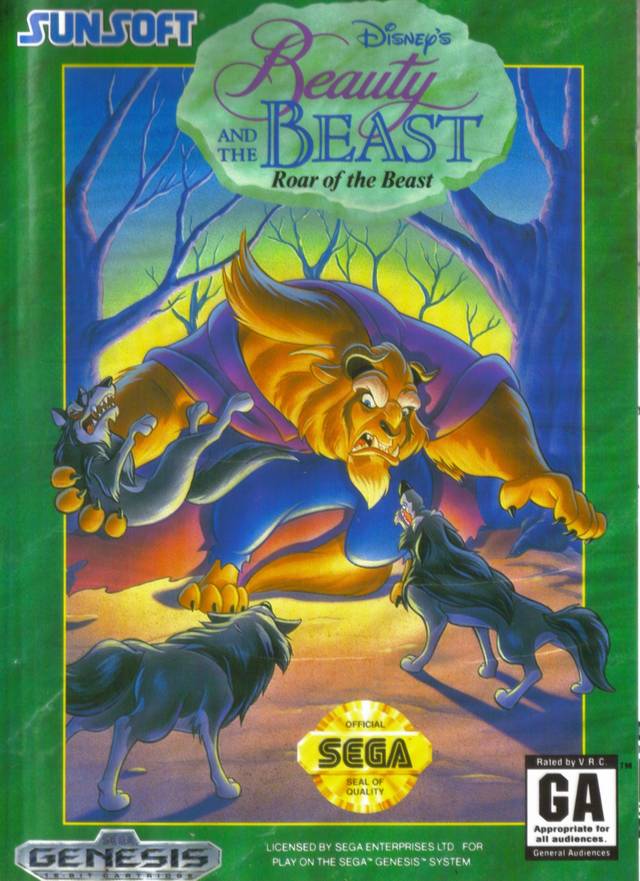 Disney's Beauty and the Beast: Roar of the Beast - (SG) SEGA Genesis  [Pre-Owned] Video Games SunSoft   