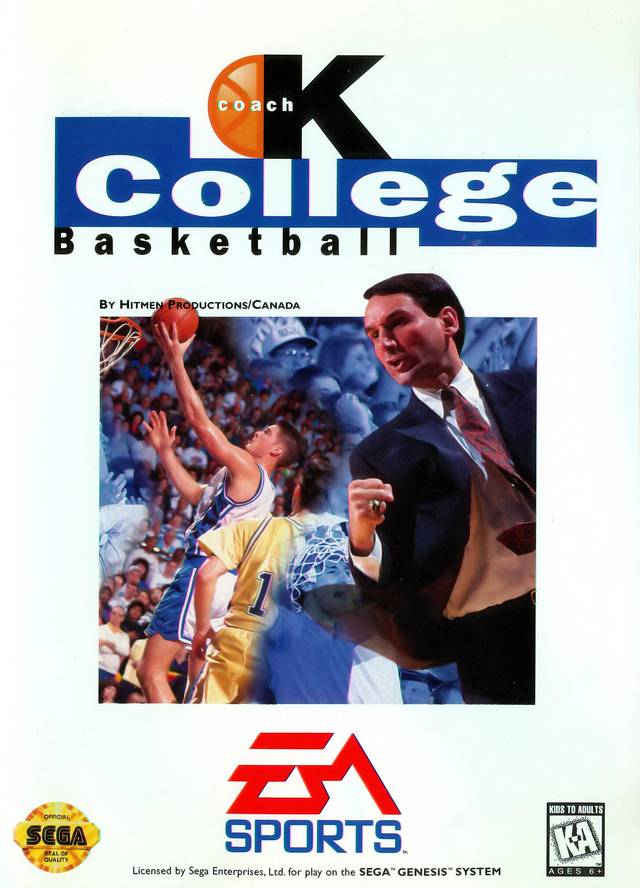 Coach K College Basketball - (SG) SEGA Genesis [Pre-Owned] Video Games EA Sports   