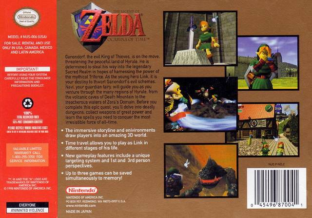 The Legend of Zelda: Ocarina of Time - (N64) Nintendo 64 [Pre-Owned] Video Games Nintendo   