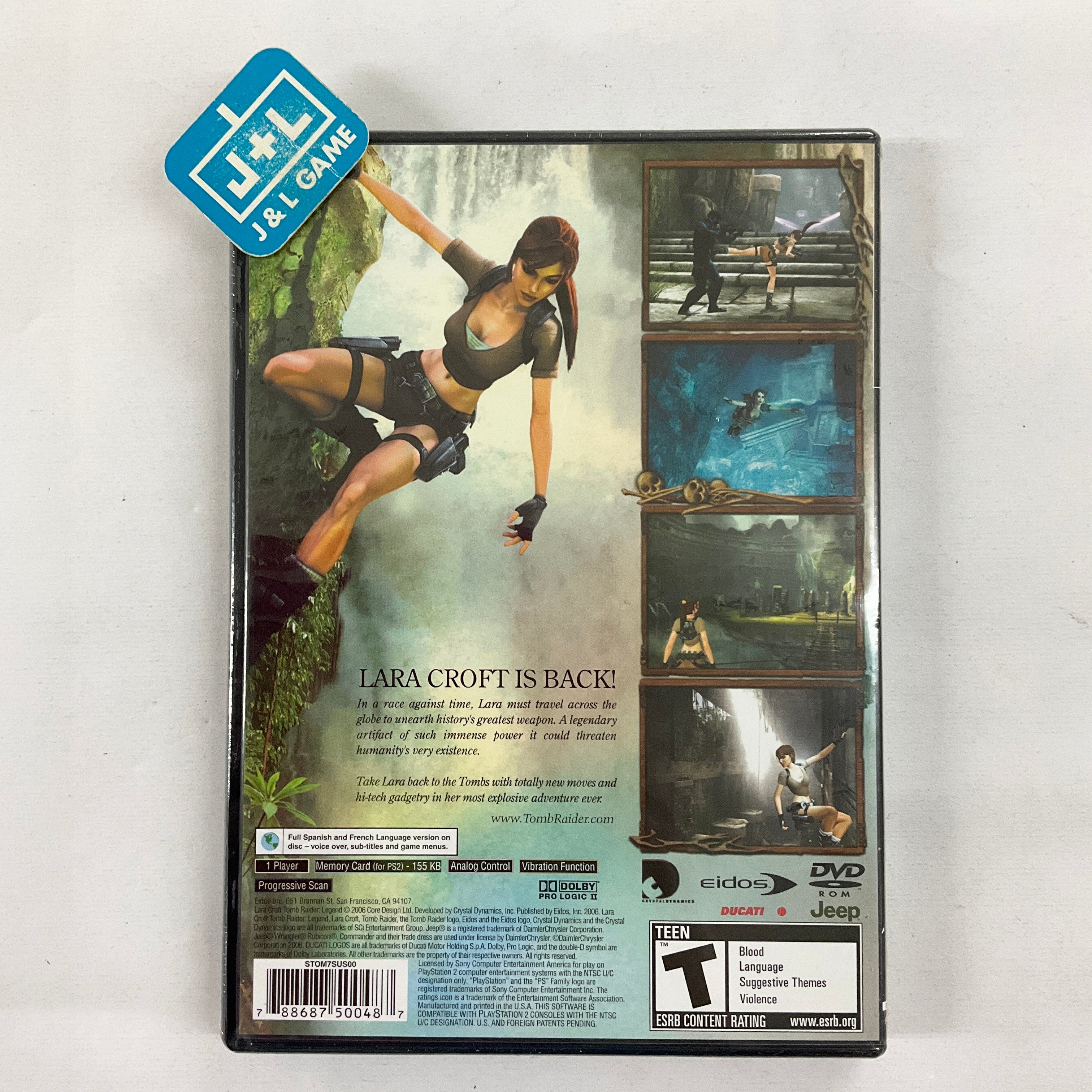 Tomb Raider: Legend - (PS2) PlayStation 2 Video Games Eidos Interactive   