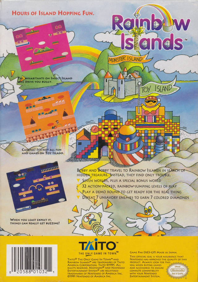 Rainbow Islands - (NES) Nintendo Entertainment System [Pre-Owned] Video Games Taito Corporation   