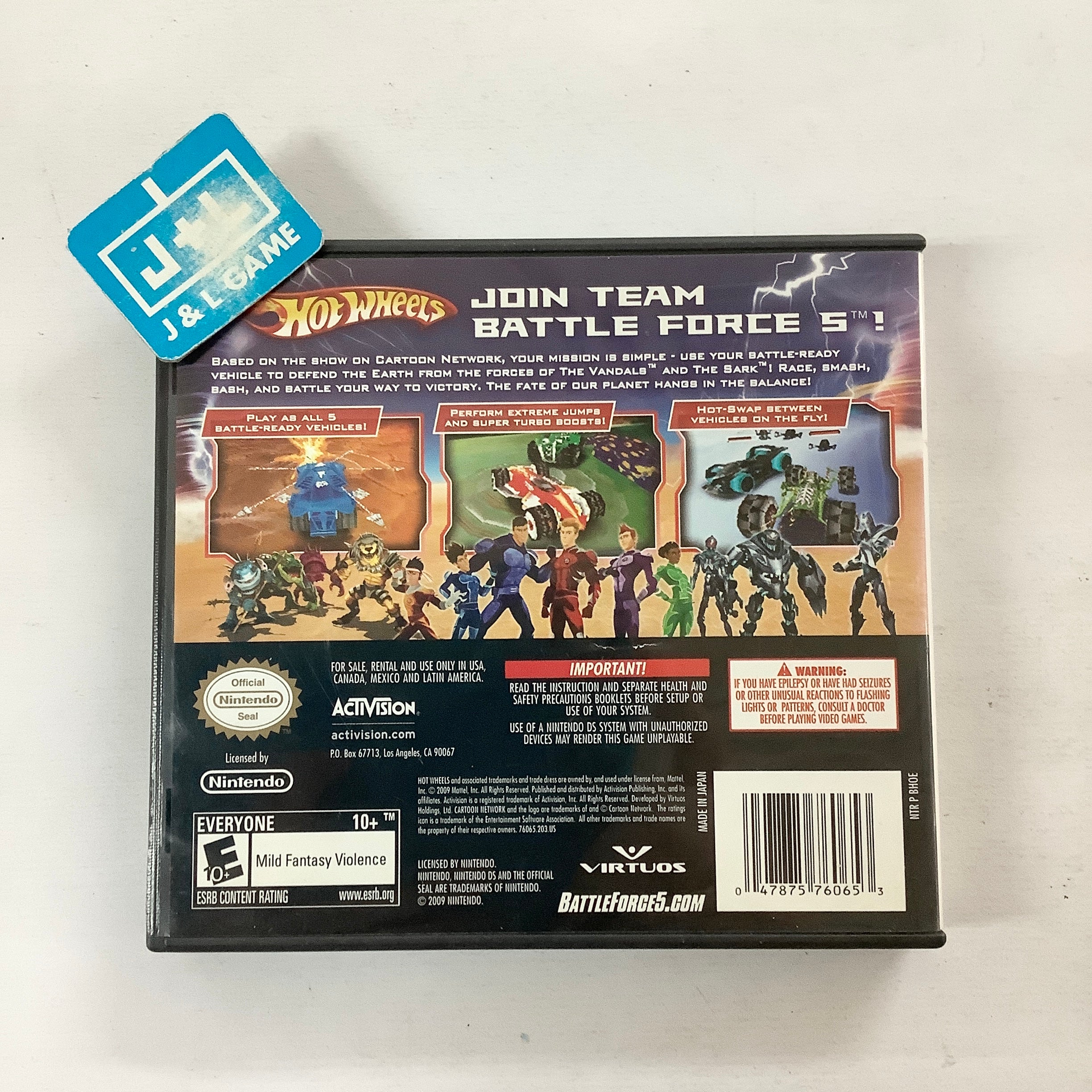 Hot Wheels: Battle Force 5 - (NDS) Nintendo DS [Pre-Owned] Video Games Activision   