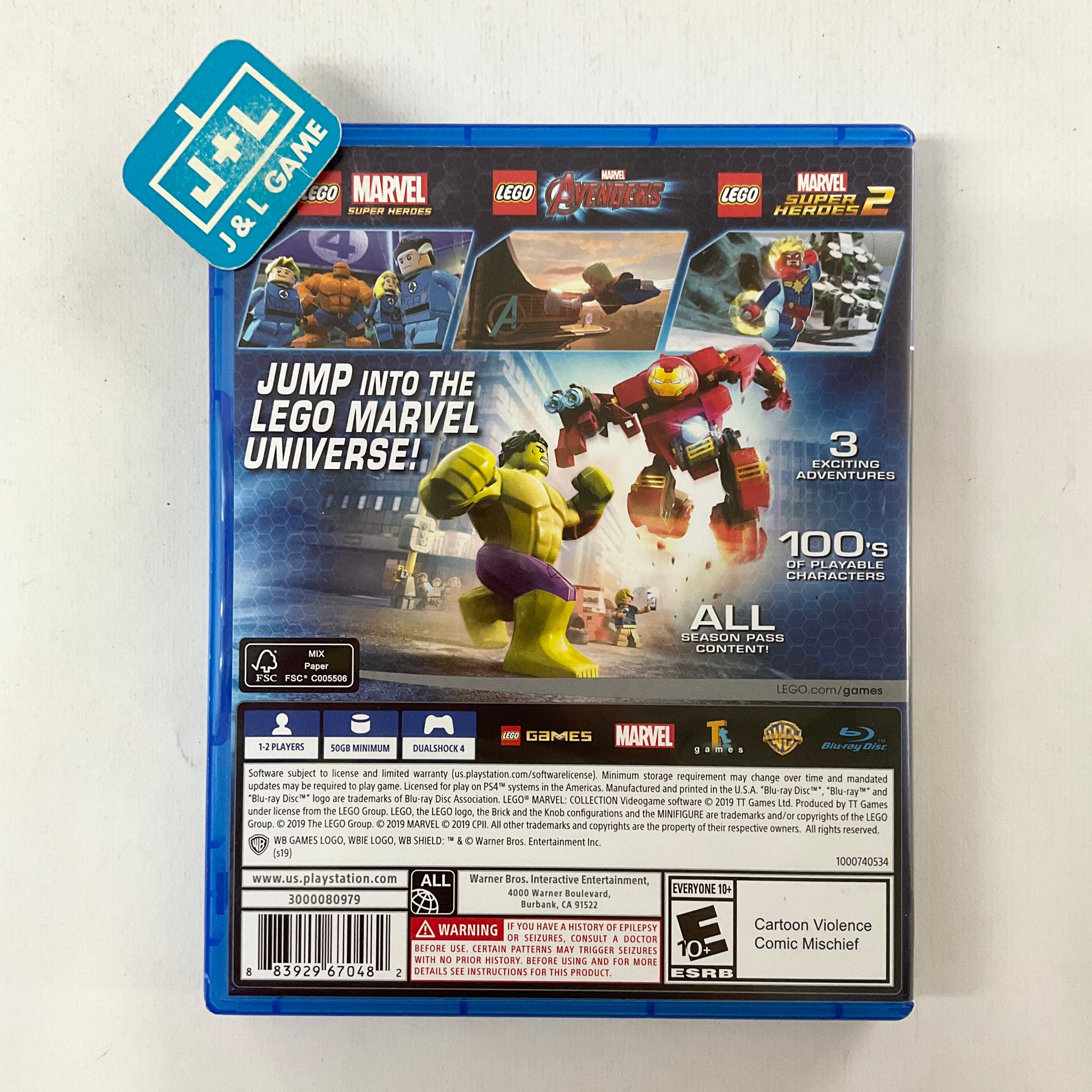 Lego Marvel Collection - (PS4) PlayStation 4 [Pre-Owned] Video Games WB Games   