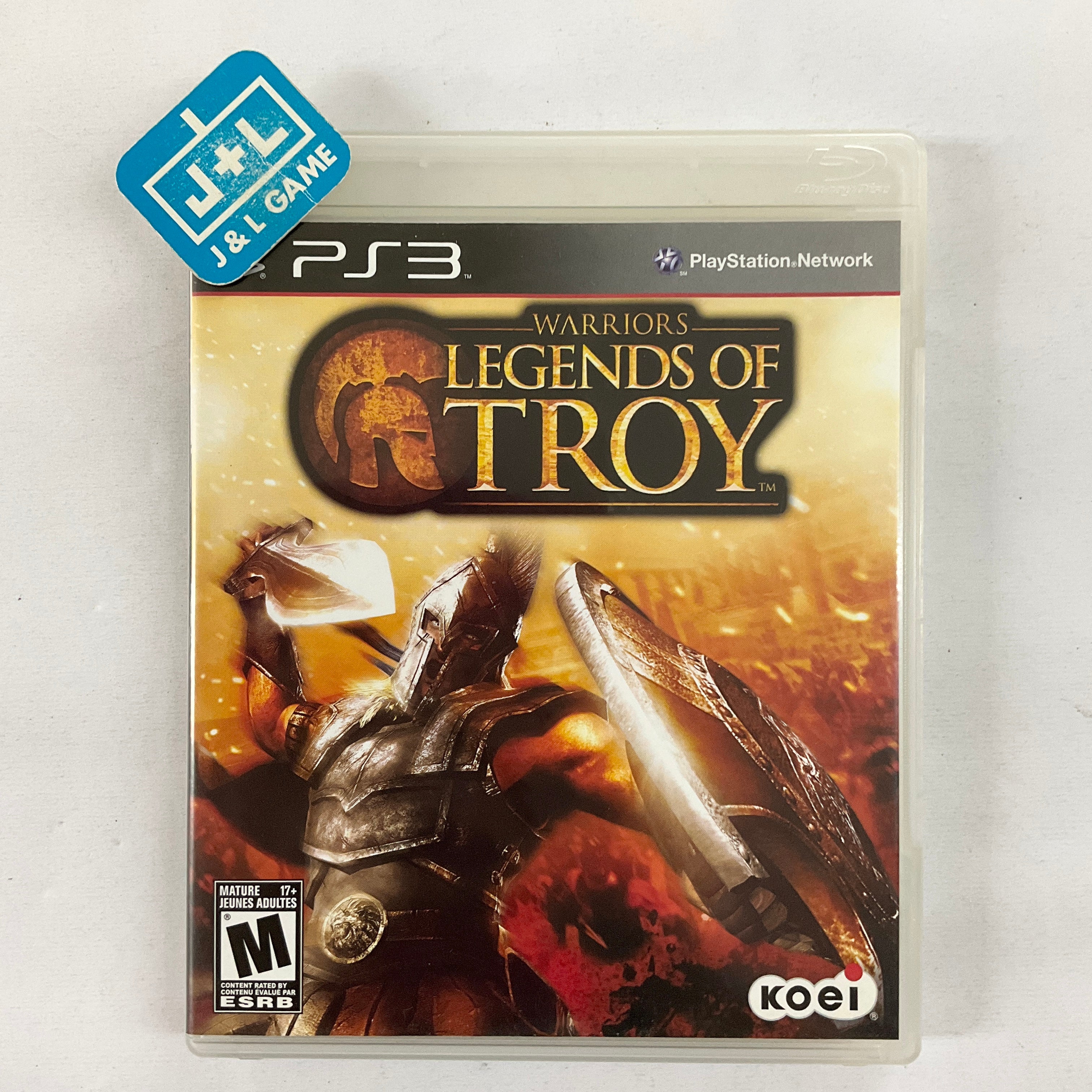 Warriors: Legends of Troy - (PS3) PlayStation 3 [Pre-Owned] Video Games Koei Tecmo Games   