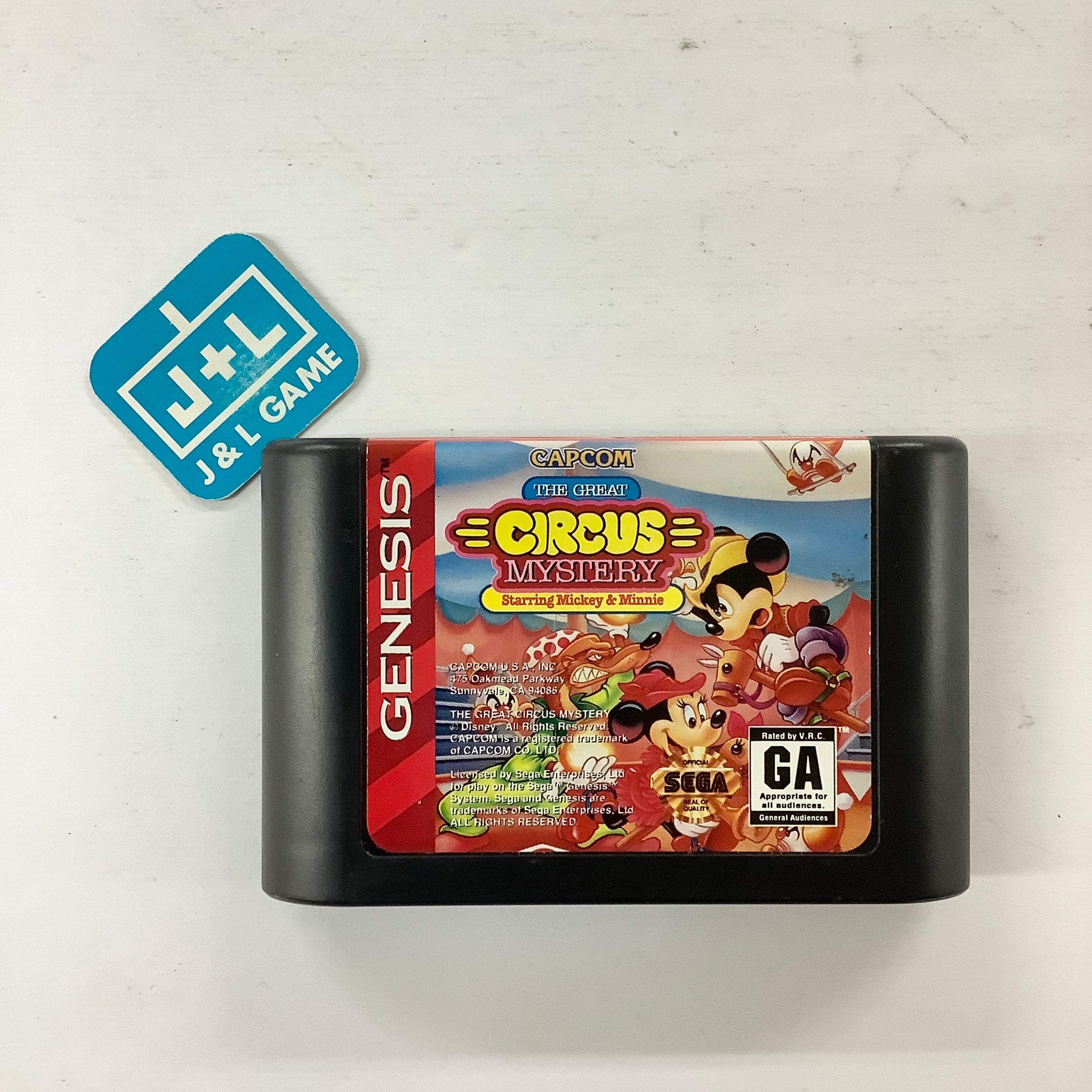 The Great Circus Mystery Starring Mickey & Minnie - (SG) SEGA Genesis [Pre-Owned] Video Games Capcom   