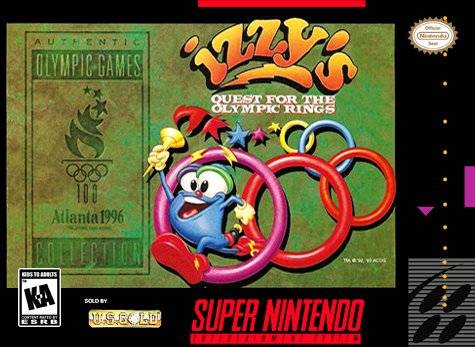 Izzy's Quest for the Olympic Rings - (SNES) Super Nintendo [Pre-Owned] Video Games US Gold   