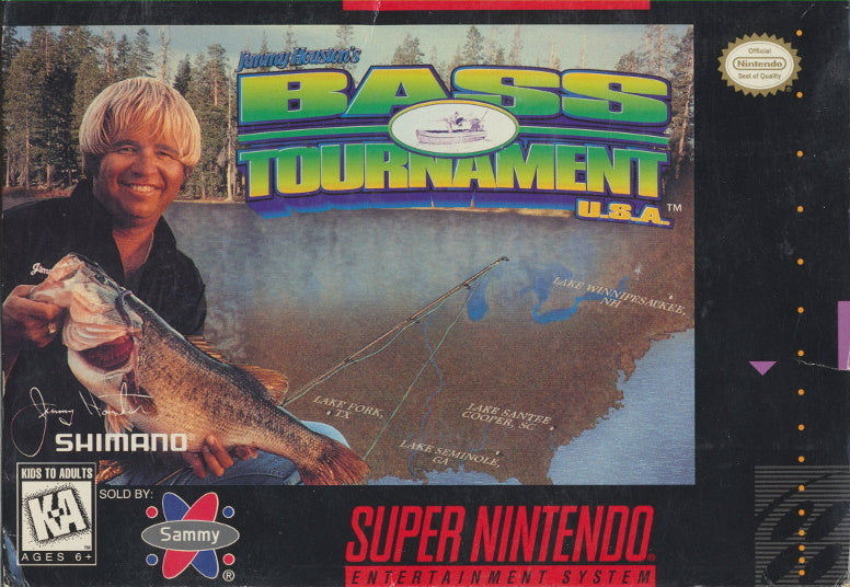 Jimmy Houston's Bass Tournament U.S.A. - (SNES) Super Nintendo [Pre-Owned] Video Games Sammy Studios   