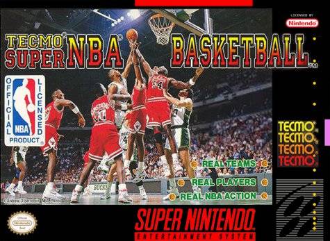 Tecmo Super NBA Basketball - (SNES) Super Nintendo [Pre-Owned] Video Games Tecmo   