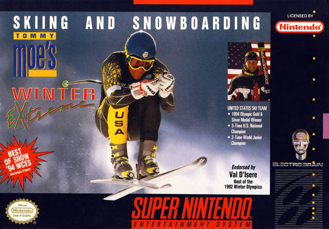 Skiing & Snowboarding: Tommy Moe's Winter Extreme - (SNES) Super Nintendo [Pre-Owned] Video Games Electro Brain   