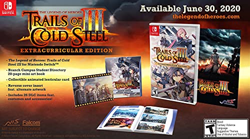 The Legend of Heroes: Trails of Cold Steel III (Extracurricular Edition) - (NSW) Nintendo Switch [Pre-Owned] Video Games NIS America   