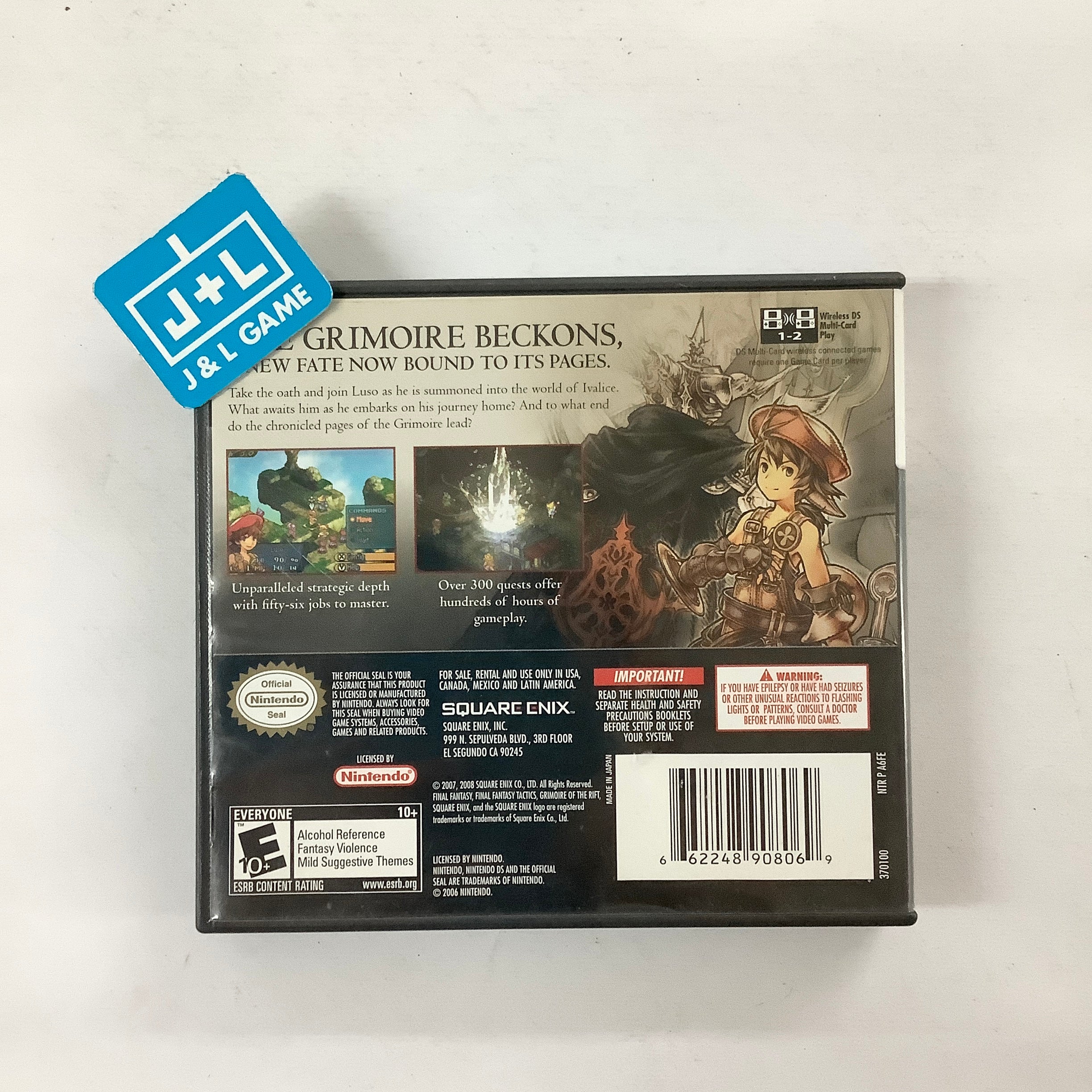 Final Fantasy Tactics A2: Grimoire of the Rift - (NDS) Nintendo DS [Pre-Owned] Video Games Square Enix   