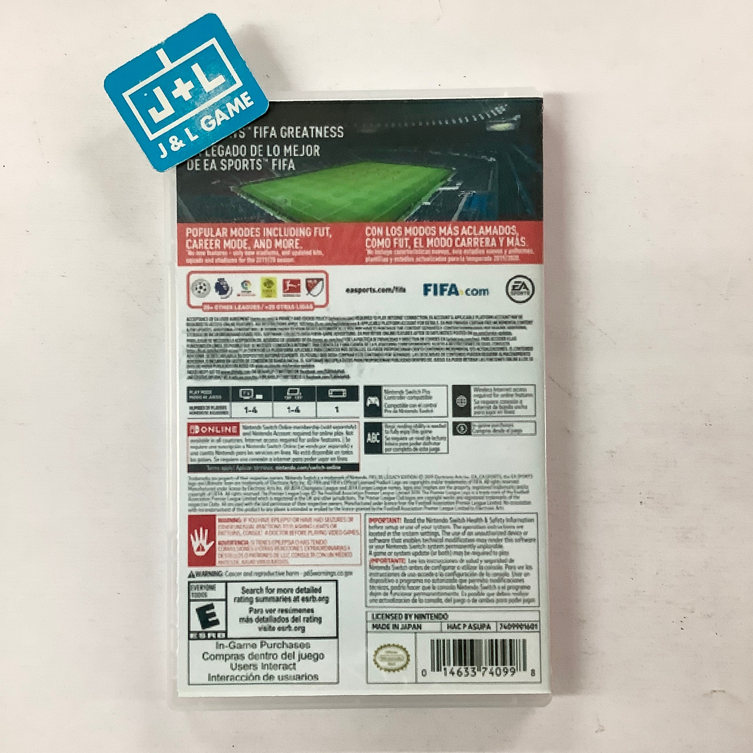 FIFA 20  - (NSW) Nintendo Switch [Pre-Owned] Video Games Electronic Arts   