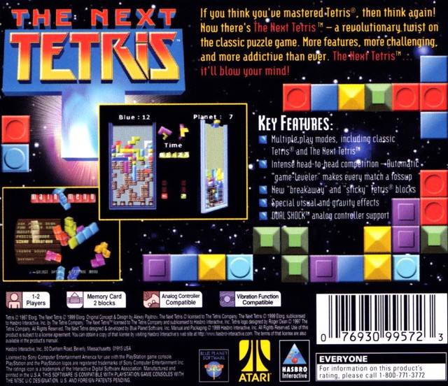 The Next Tetris - (PS1) Playstation 1 [Pre-Owned] Video Games Hasbro   