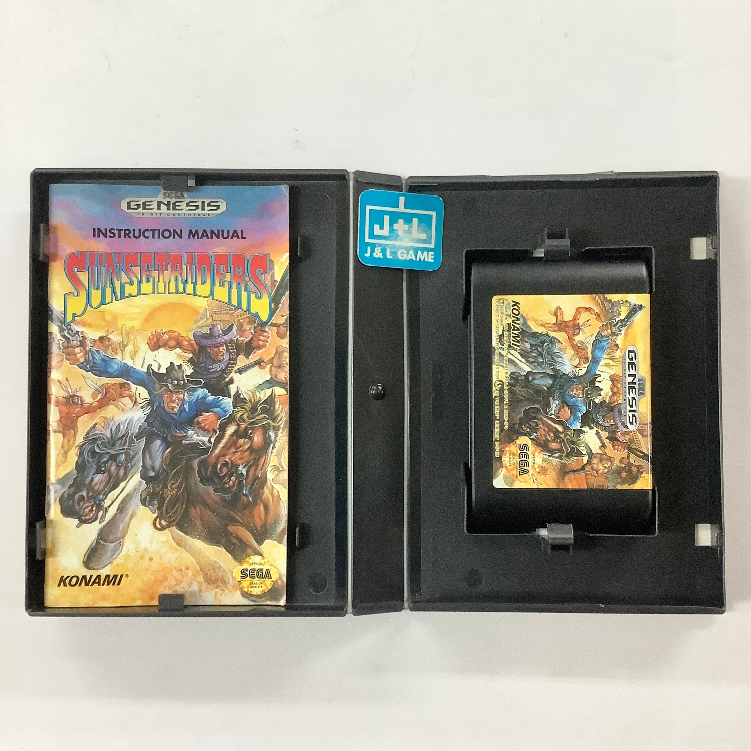 Sunset Riders - (SG) SEGA Genesis [Pre-Owned] Video Games Konami   