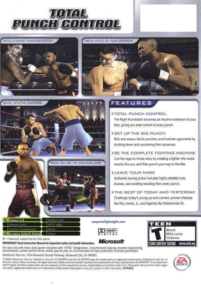 Fight Night 2004 - (XB) Xbox [Pre-Owned] Video Games EA Sports   