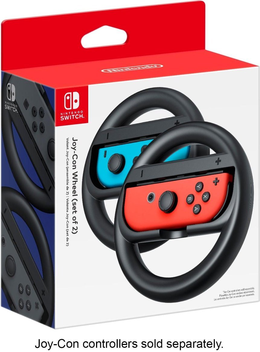 Nintendo Switch Joy-Con Wheel (Set of 2) (Black) - (NSW) Nintendo Switch Accessories Nintendo   