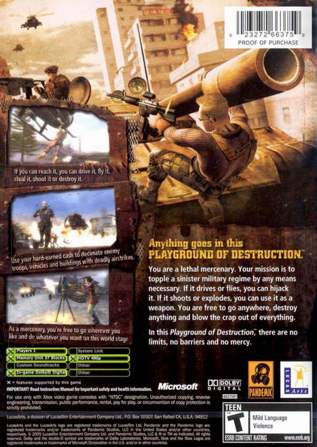 Mercenaries: Playground of Destruction - (XB) Xbox Video Games LucasArts   