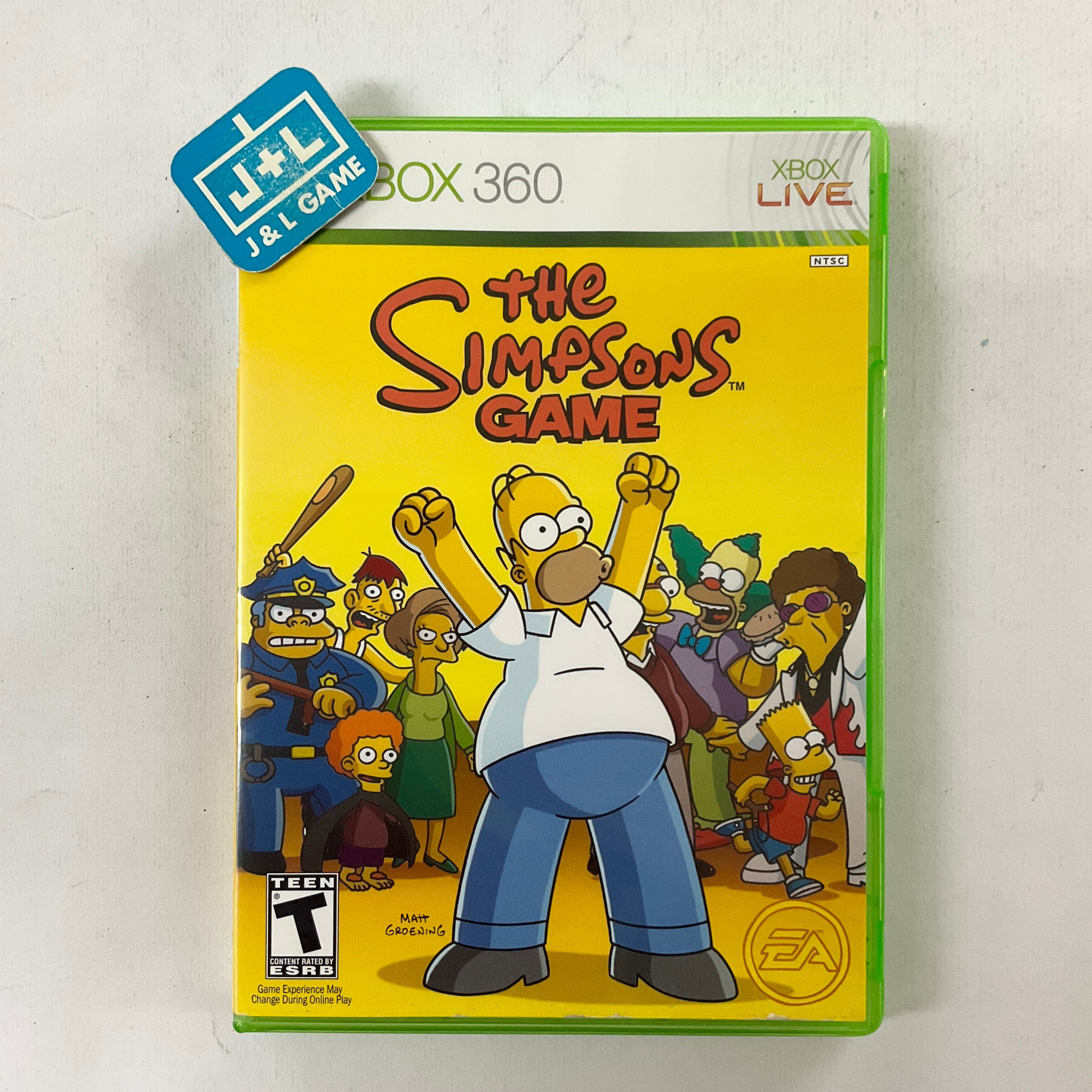 The Simpsons Game (Gamestop) - Xbox 360 [Pre-Owned] Video Games EA Games   