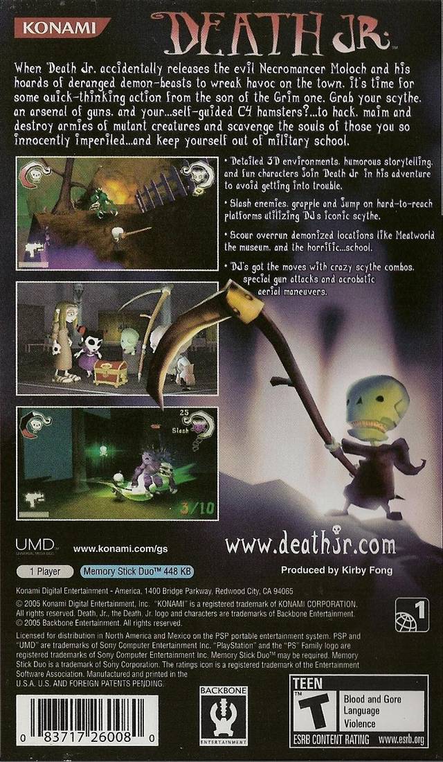 Death Jr. (Foil Cover) - Sony PSP [Pre-Owned] Video Games Konami   