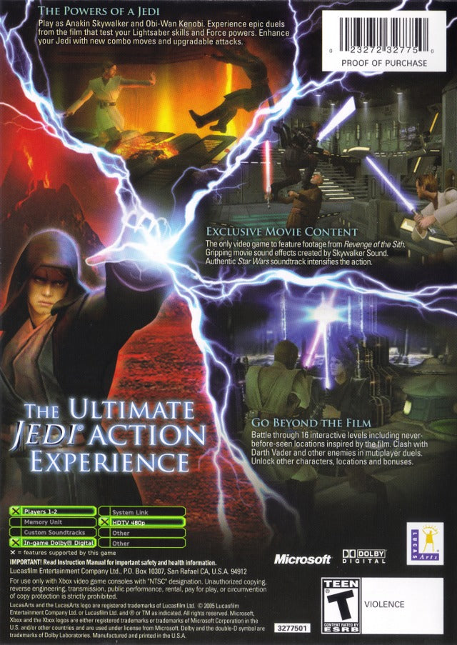 Star Wars Episode III: Revenge of the Sith - (XB) Xbox [Pre-Owned] Video Games LucasArts   