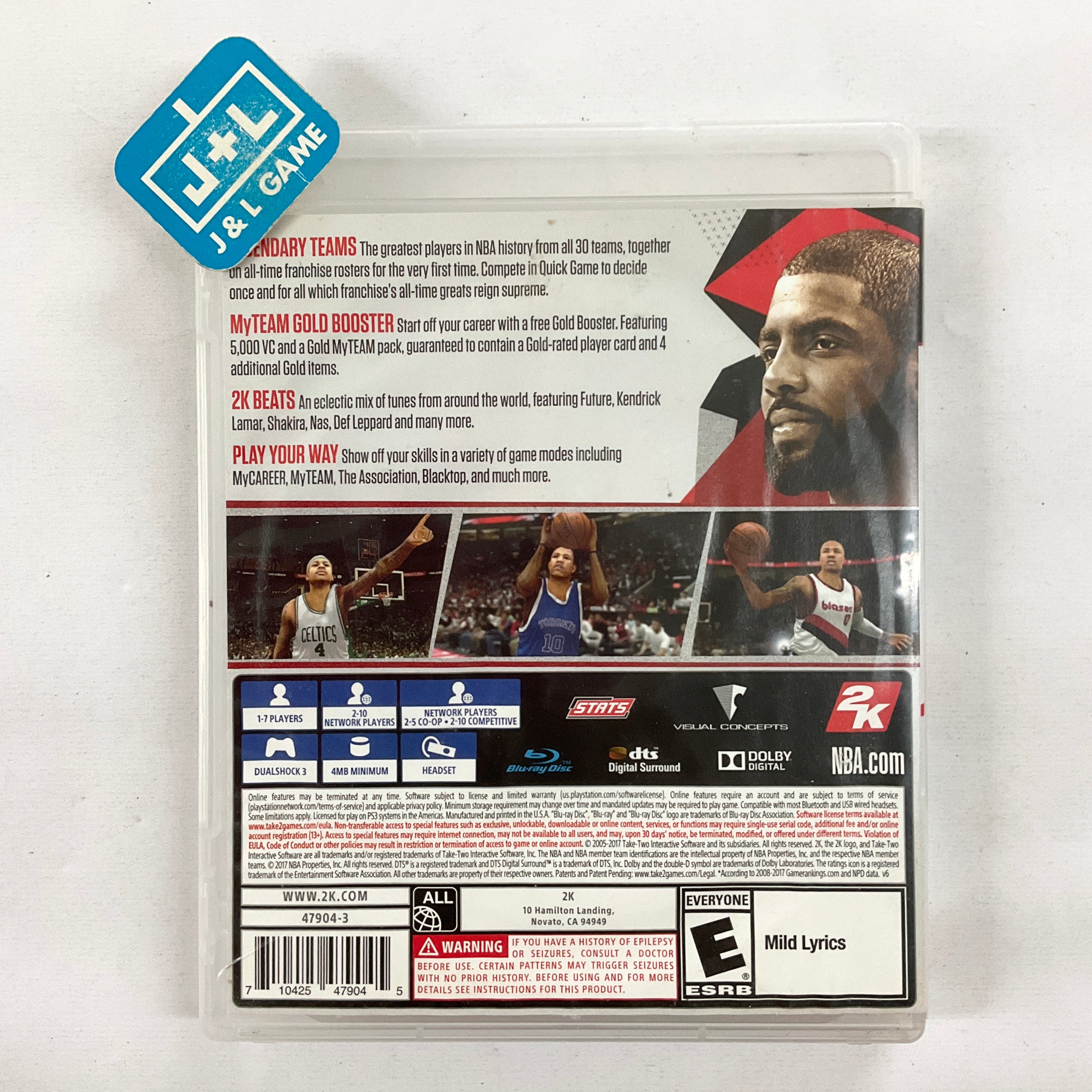 NBA 2K18  - (PS3) PlayStation 3 [Pre-Owned] Video Games 2K Games   