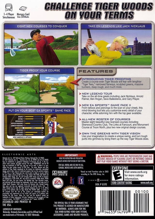 Tiger Woods PGA Tour 2005 - (GC) GameCube [Pre-Owned] Video Games EA Sports   