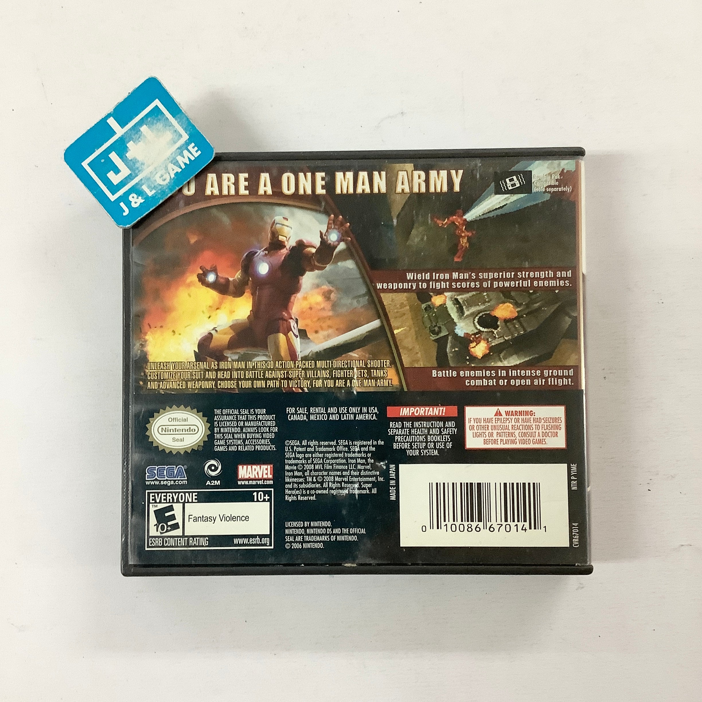 Iron Man - (NDS) Nintendo DS [Pre-Owned] Video Games Sega   