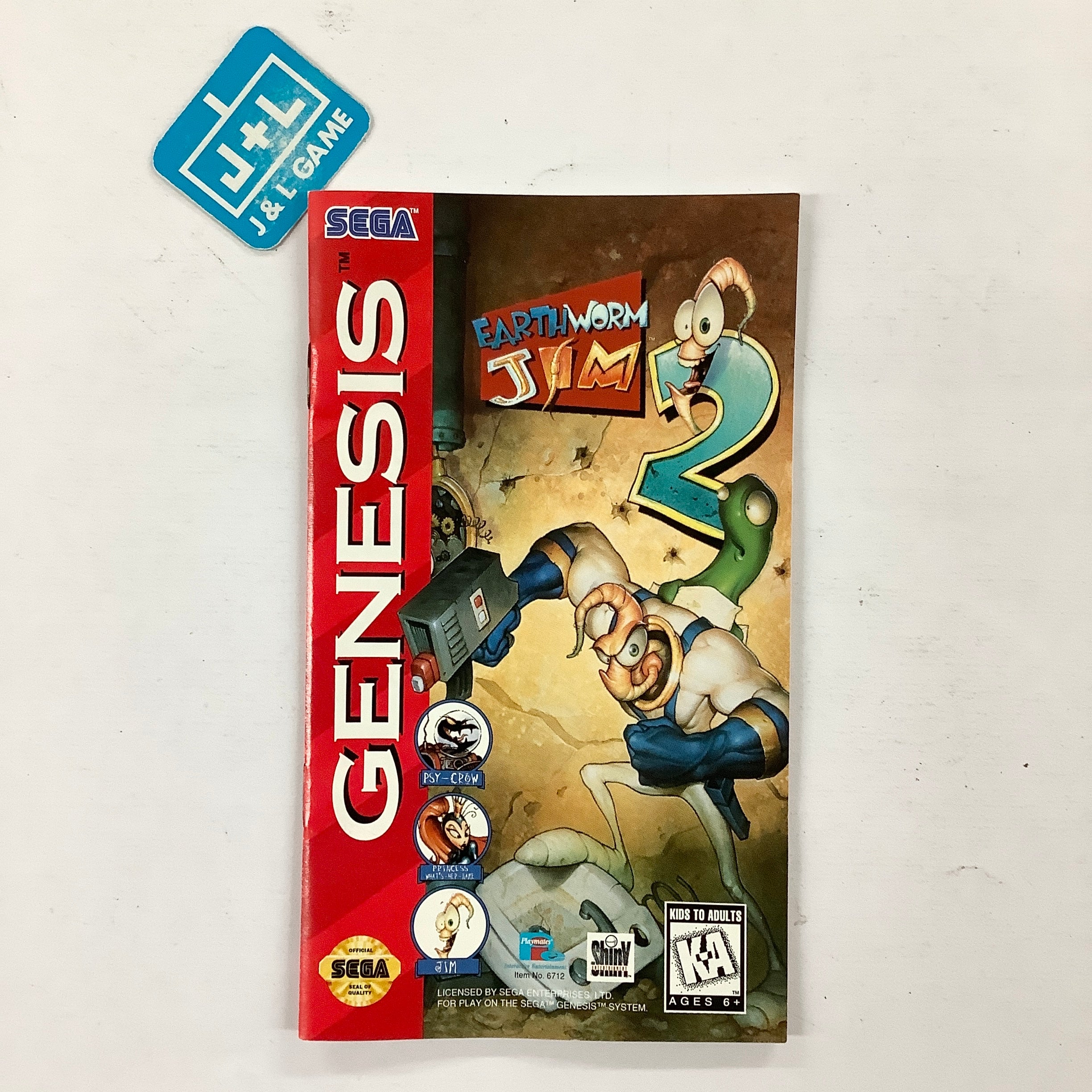 Earthworm Jim 2 - (SG) SEGA Genesis [Pre-Owned] Video Games Playmates   