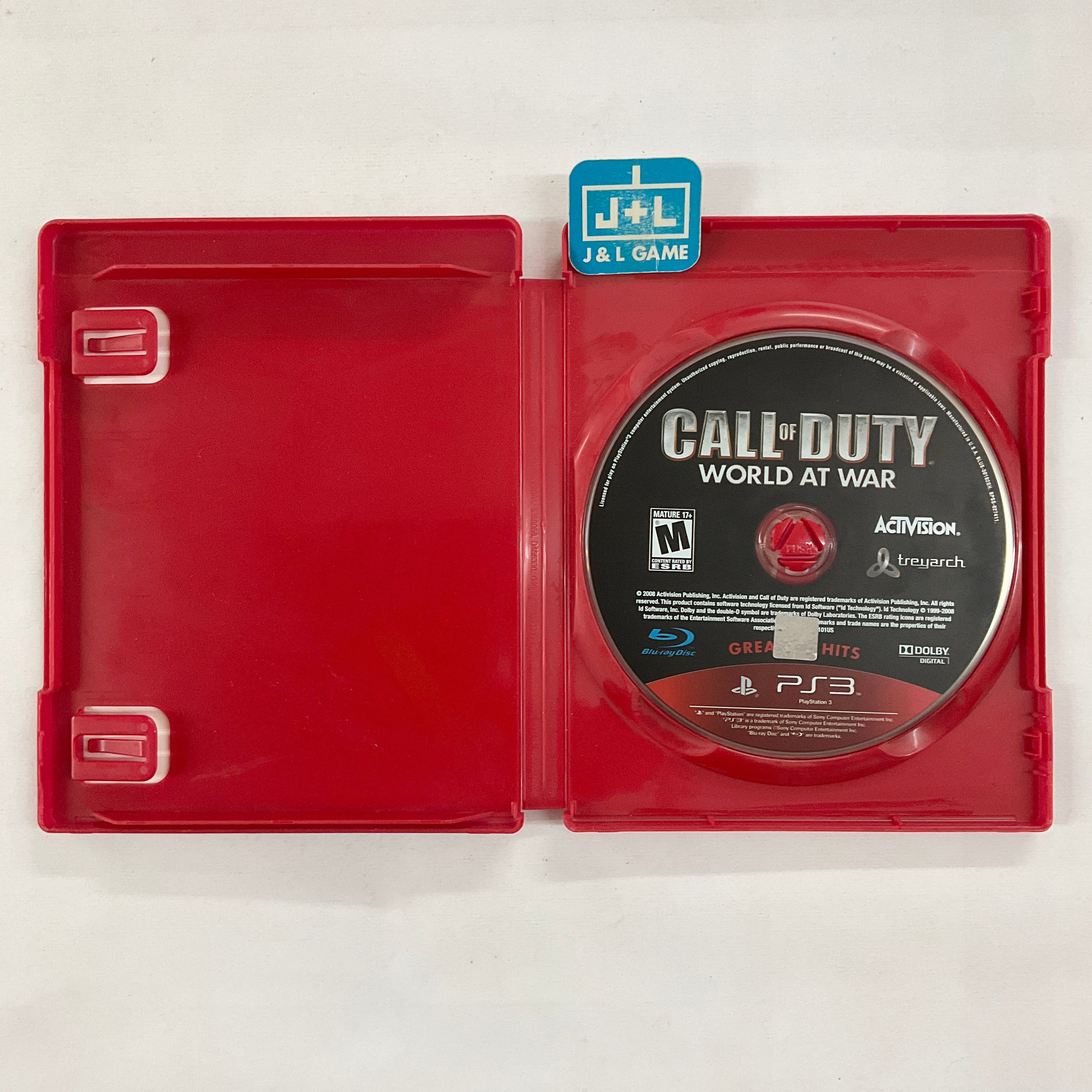 Call of Duty: World at War (Greatest Hits) - (PS3) PlayStation 3 [Pre-Owned] Video Games Activision   