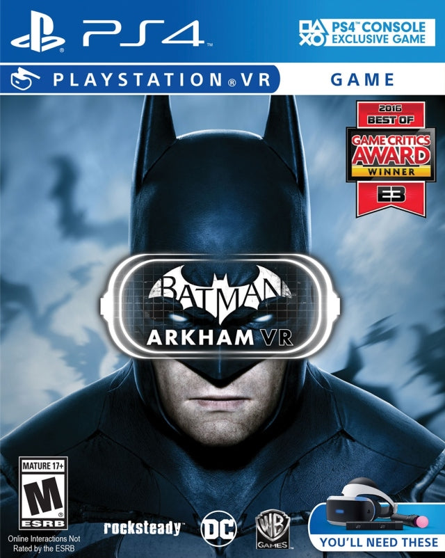 Batman: Arkham VR (PlayStation VR) - (PS4) PlayStation 4 [Pre-Owned] Video Games Warner Bros. Interactive Entertainment   