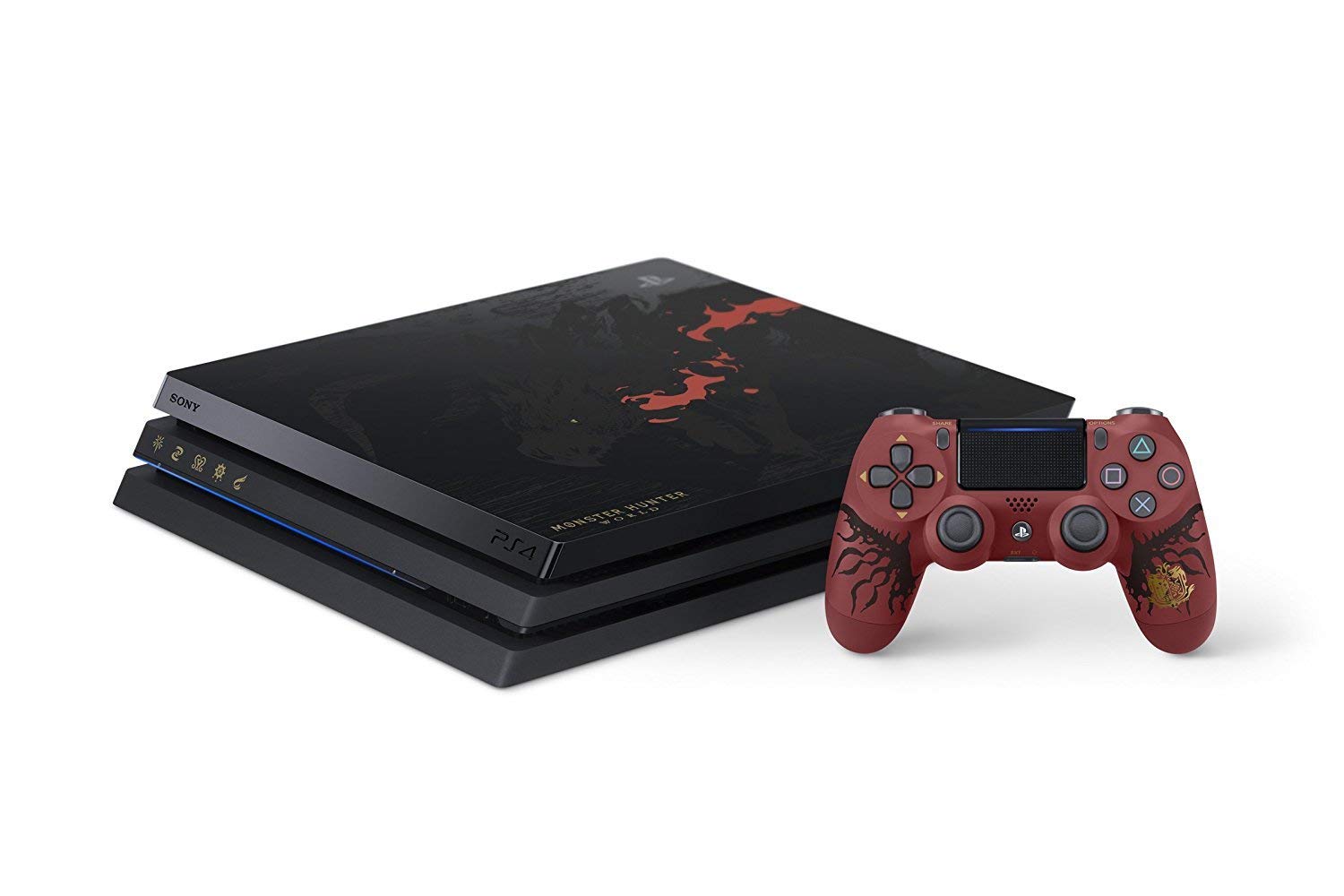 Sony PlayStation 4 Pro Monster Hunter: World Liolaeus (Rathalos) Edition - (PS4) Playstation 4 [Pre-Owned] Consoles Sony   