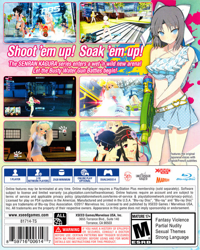 Senran Kagura: Peach Beach Splash - (PS4) PlayStation 4 [Pre-Owned] Video Games XSEED Games   