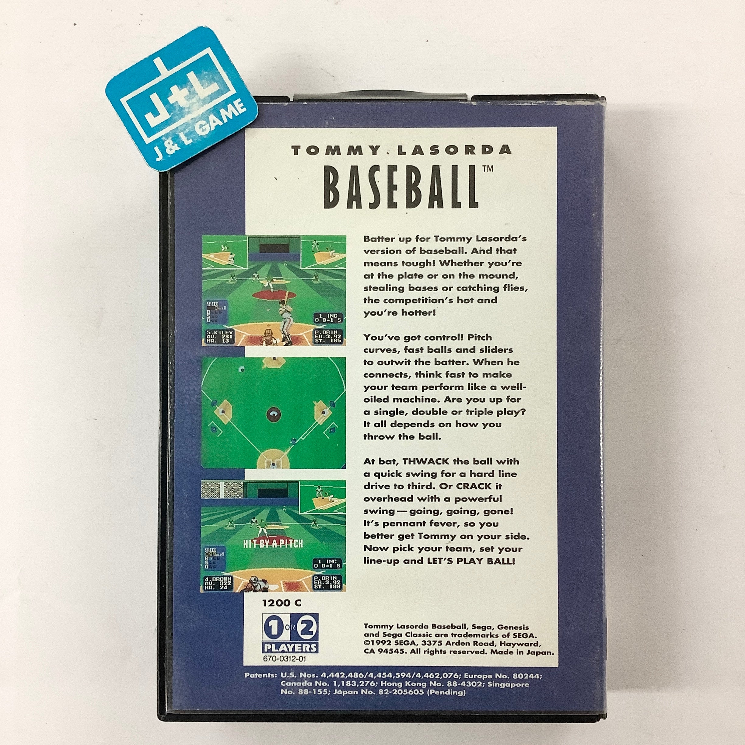 Tommy Lasorda Baseball (Sega Classic) - (SG) SEGA Genesis [Pre-Owned] Video Games Sega   