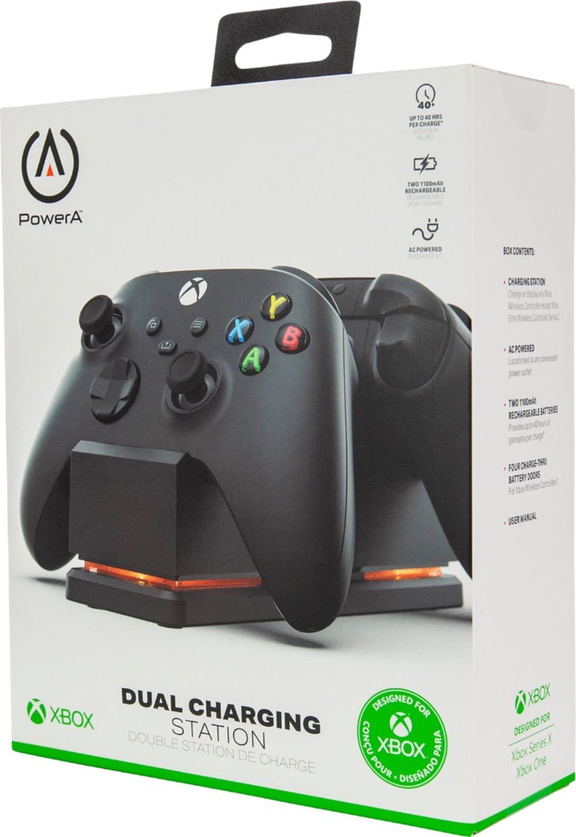 PowerA Dual Charging Station (Black) - (XSX) Xbox Series X Video Games PowerA   