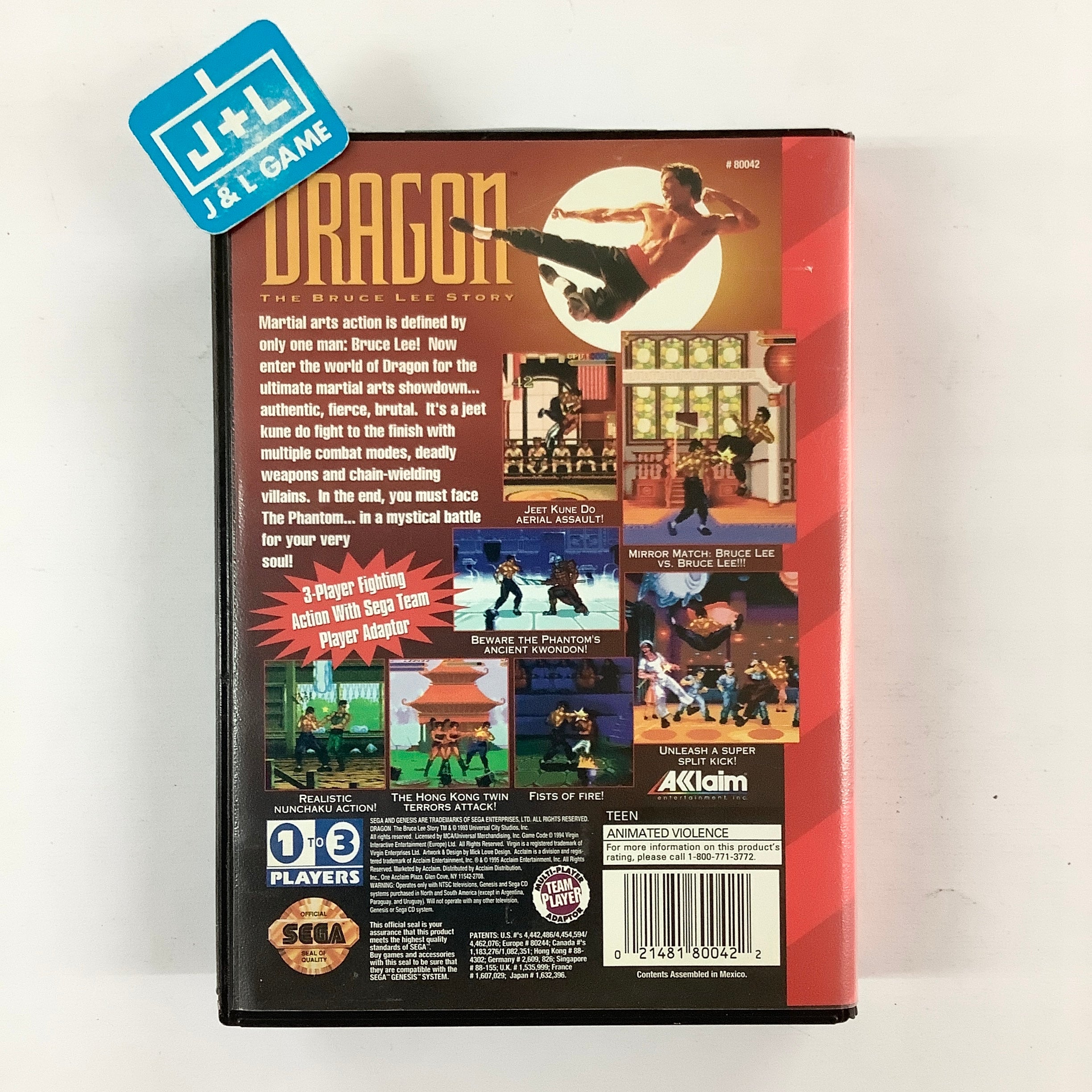 Dragon: The Bruce Lee Story - (SG) SEGA Genesis [Pre-Owned] Video Games Acclaim   