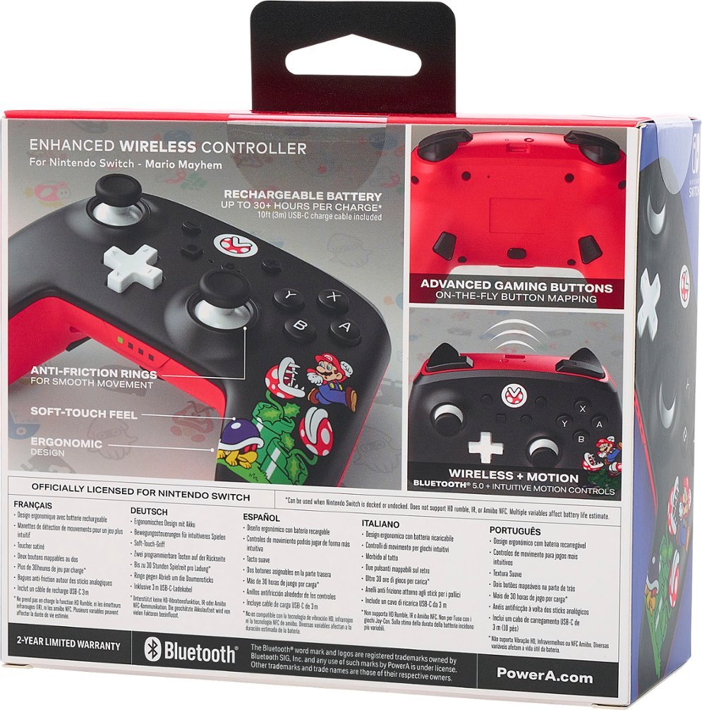 PowerA Enhanced Wired Controller (Mario Mayhem) - (NSW) Nintendo Switch Accessories PowerA   