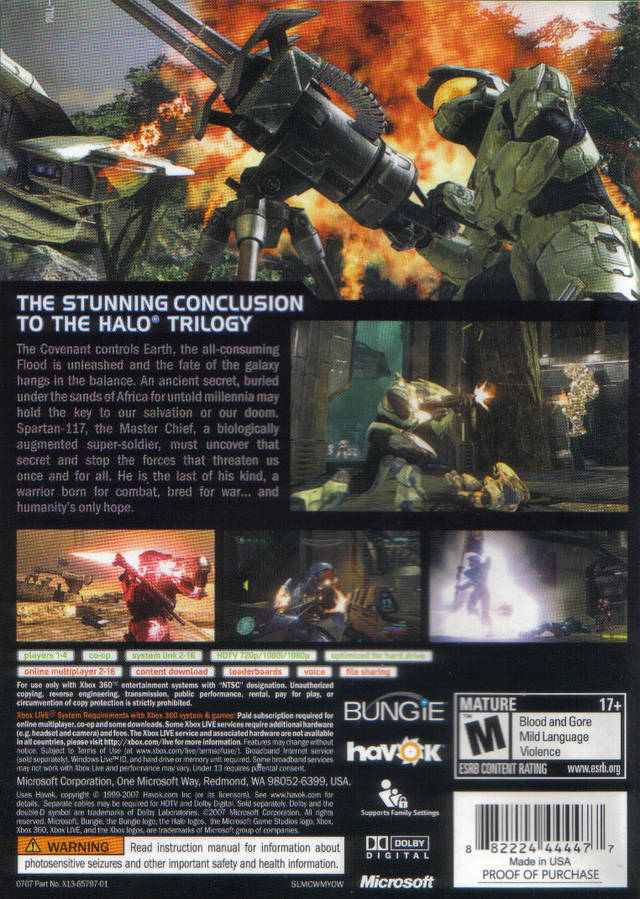 Halo 3 - Xbox 360 Video Games Microsoft Game Studios   