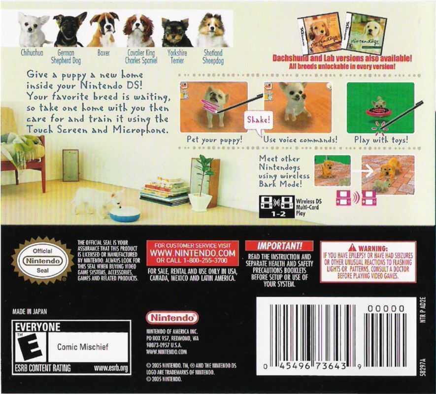 Nintendogs Chihuahua & Friends - (NDS) Nintendo DS [Pre-Owned] Video Games Nintendo   