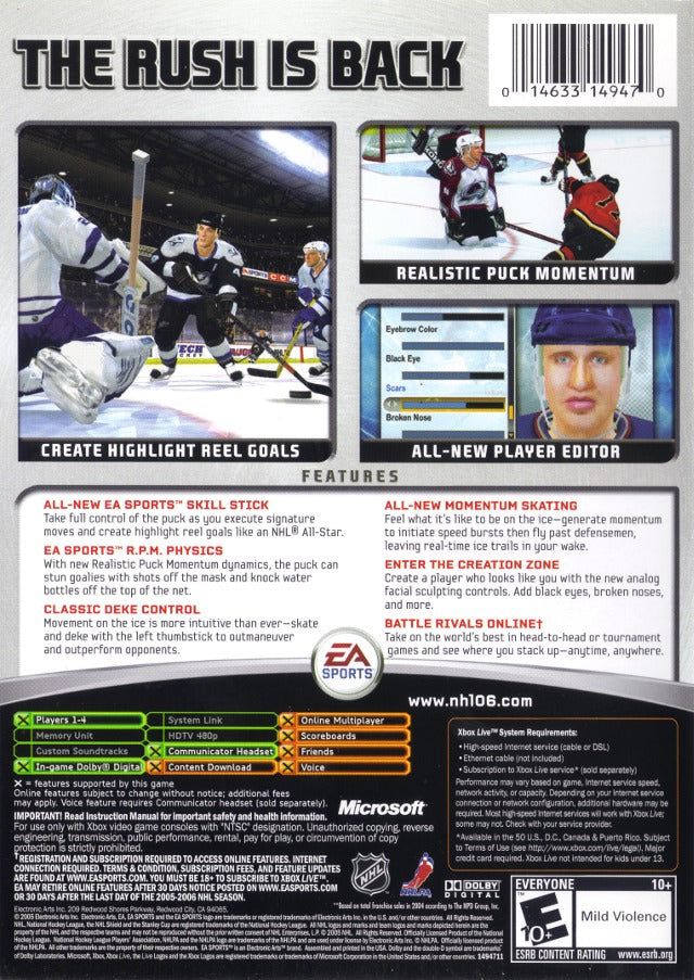 NHL 06 - (XB) Xbox Video Games EA Sports   