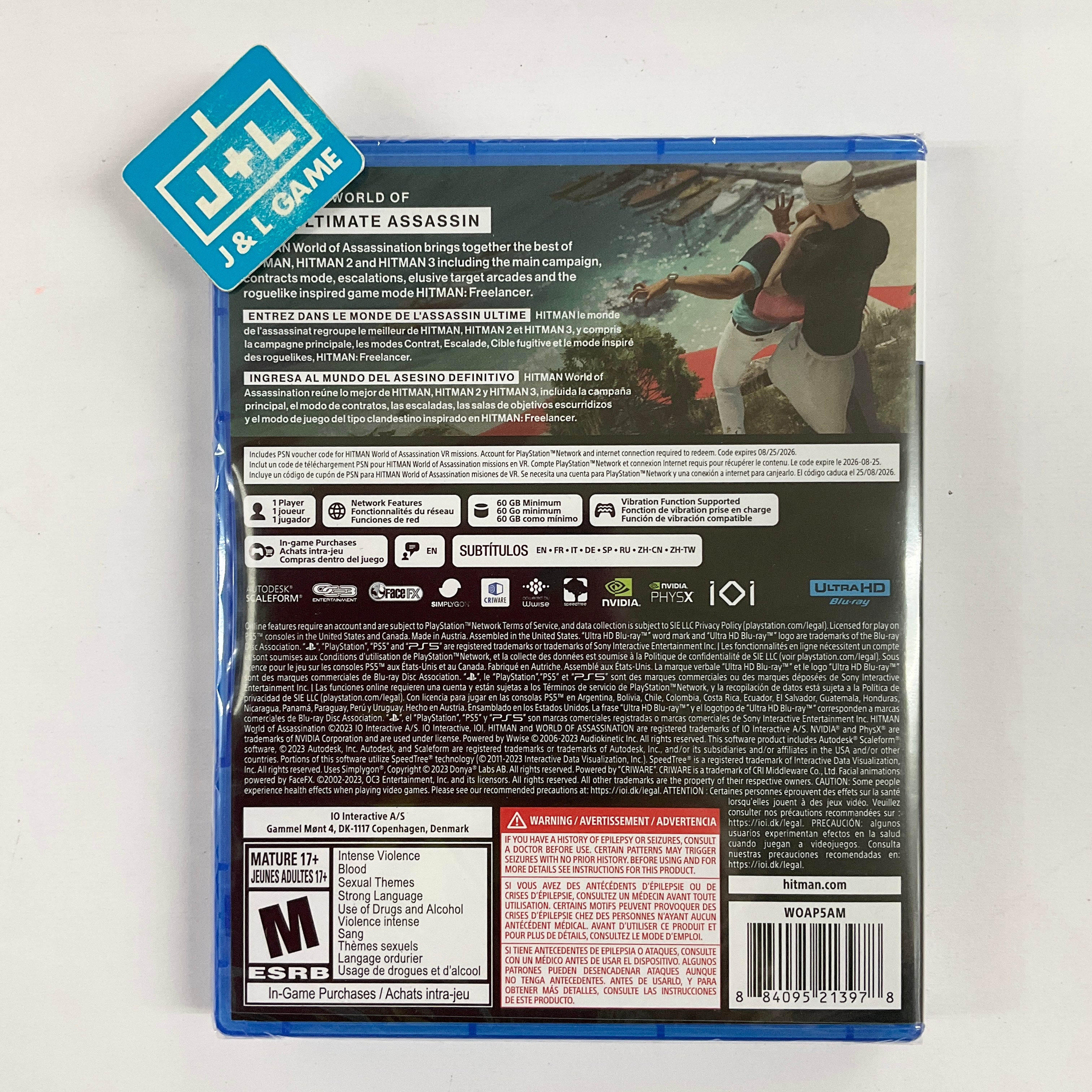 HITMAN: World of Assassination - (PS5) PlayStation 5 Video Games Solutions 2 Go   