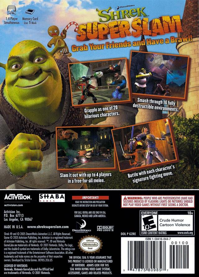 Shrek SuperSlam - (GC) GameCube [Pre-Owned] Video Games Activision   