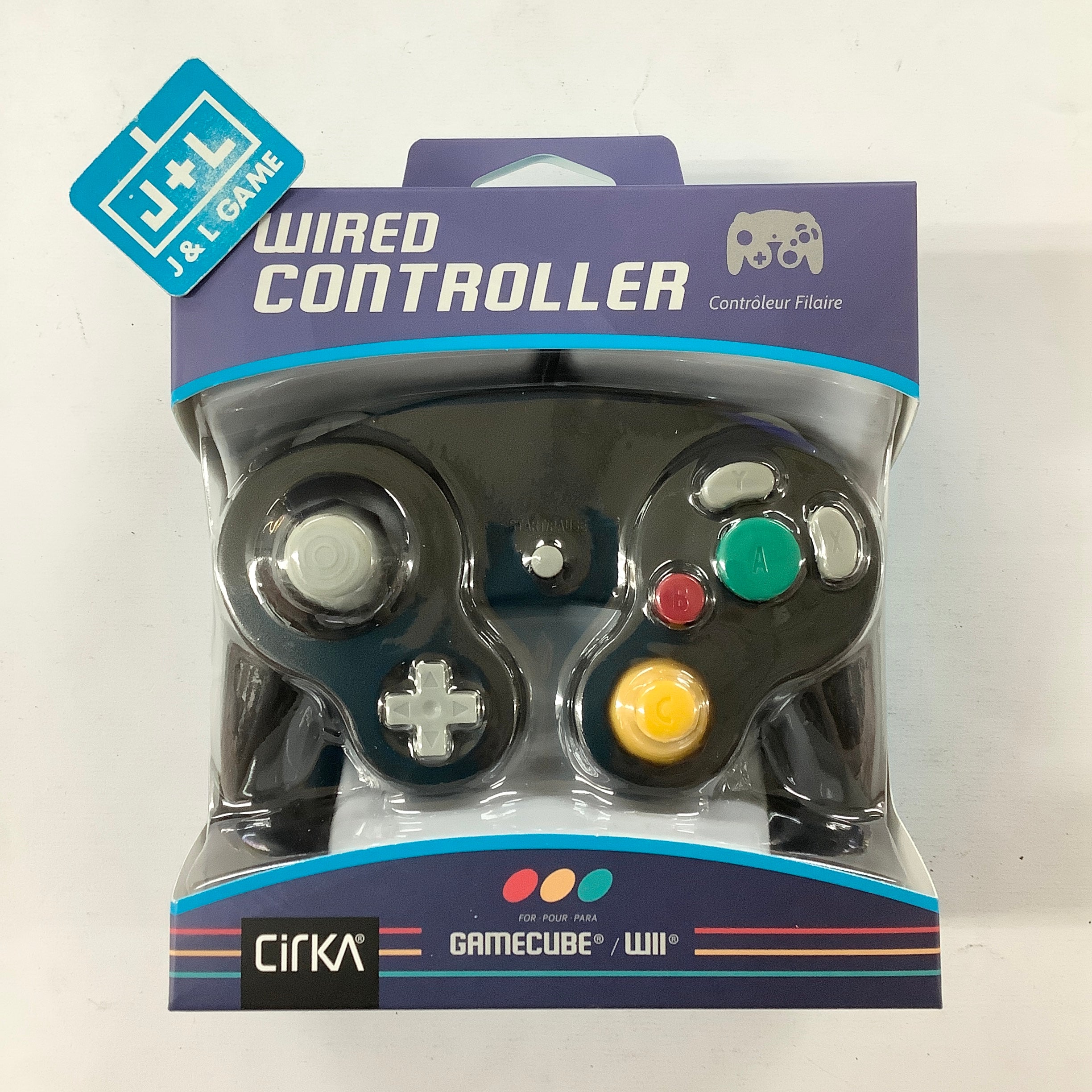 CirKa GameCube/Wii Wired Controller (Black) - (GC) GameCube Accessories Cirka   