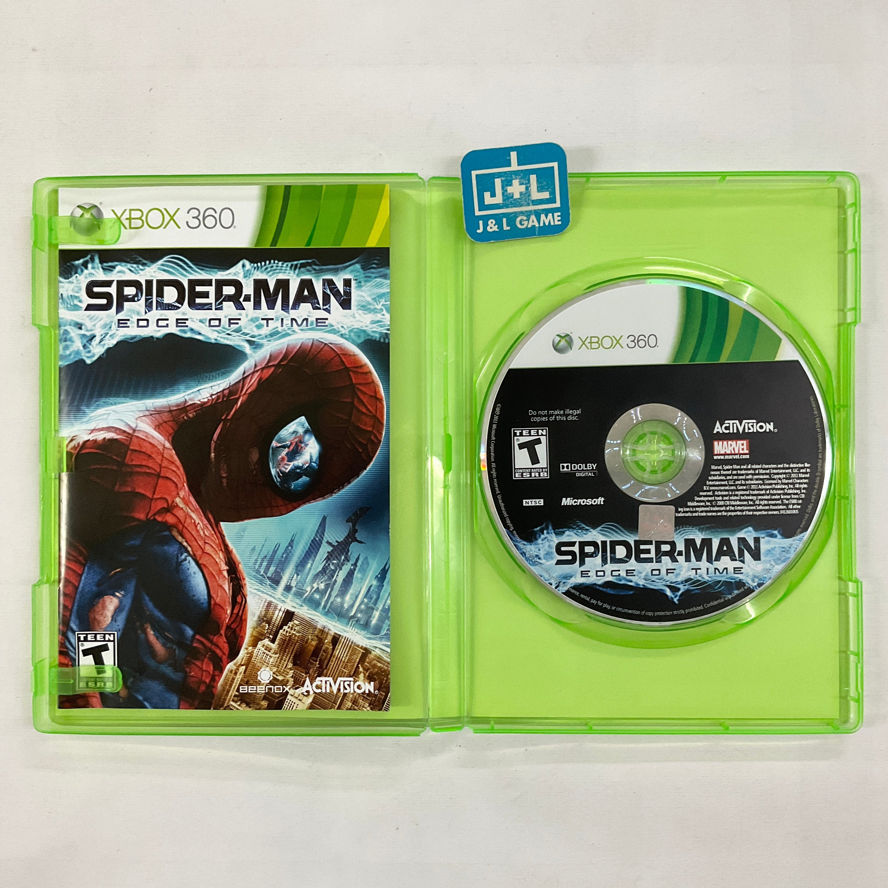 Spider-man: The Edge of Time - Xbox 360 [Pre-Owned] Video Games Activision   