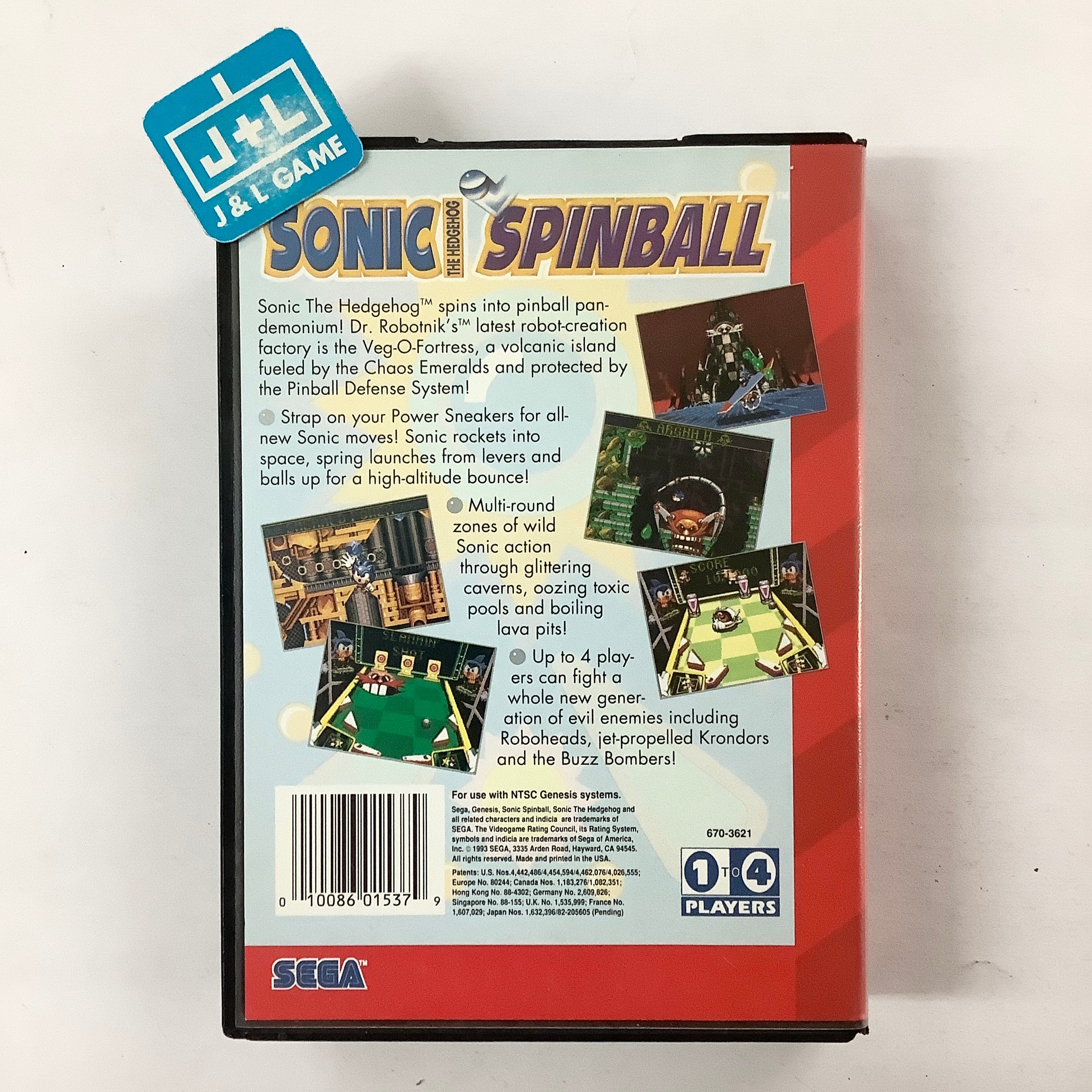 Sonic the Hedgehog Spinball - (SG) SEGA Genesis [Pre-Owned] Video Games Sega   