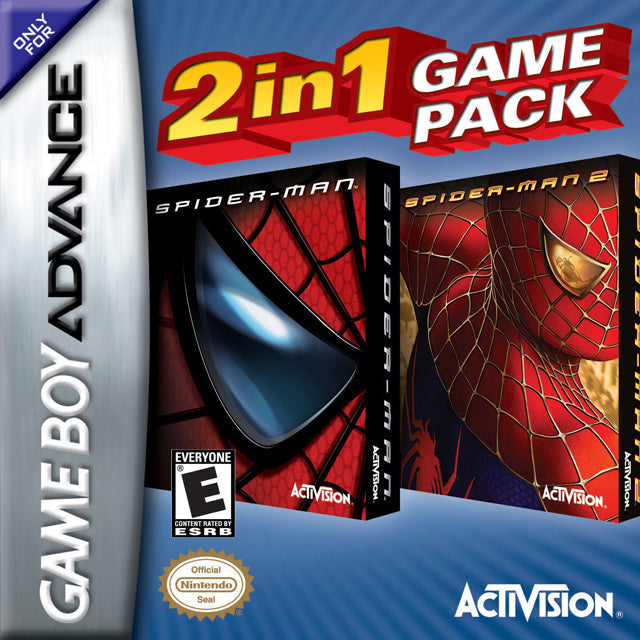 2 In 1 Game Pack: Spider-Man / Spider-Man 2 - (GBA) Game Boy Advance [Pre-Owned] Video Games Activision   