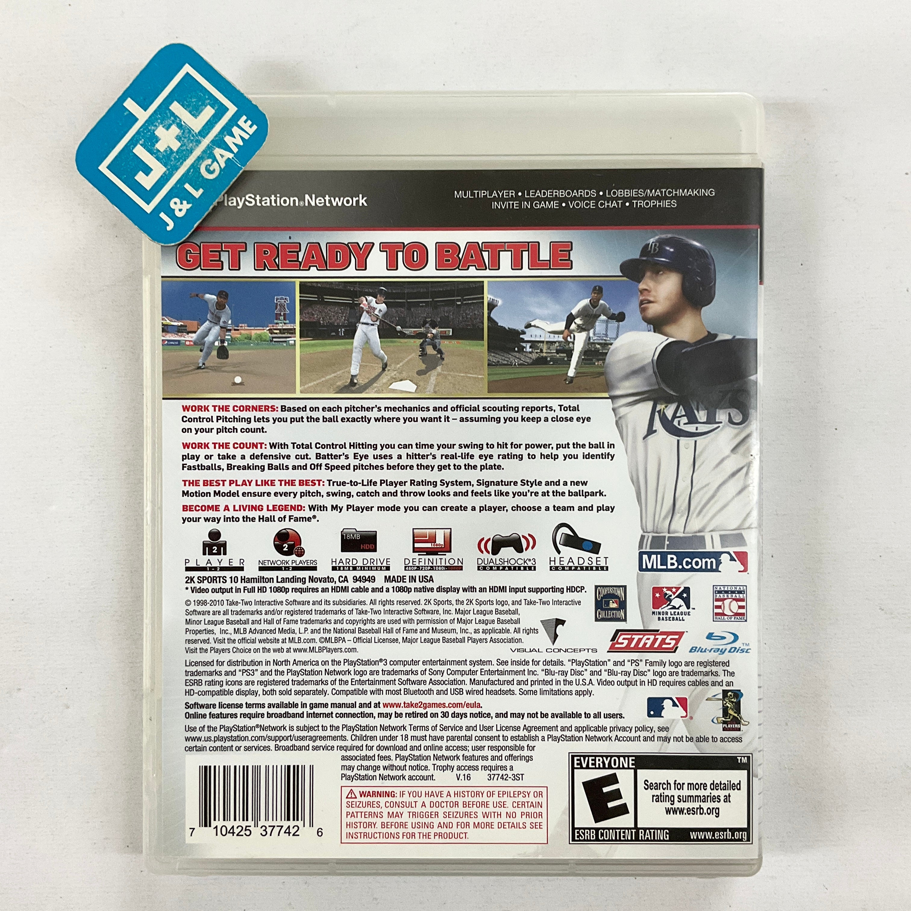 Major League Baseball 2K10 - (PS3) PlayStation 3 [Pre-Owned] Video Games 2K Sports   