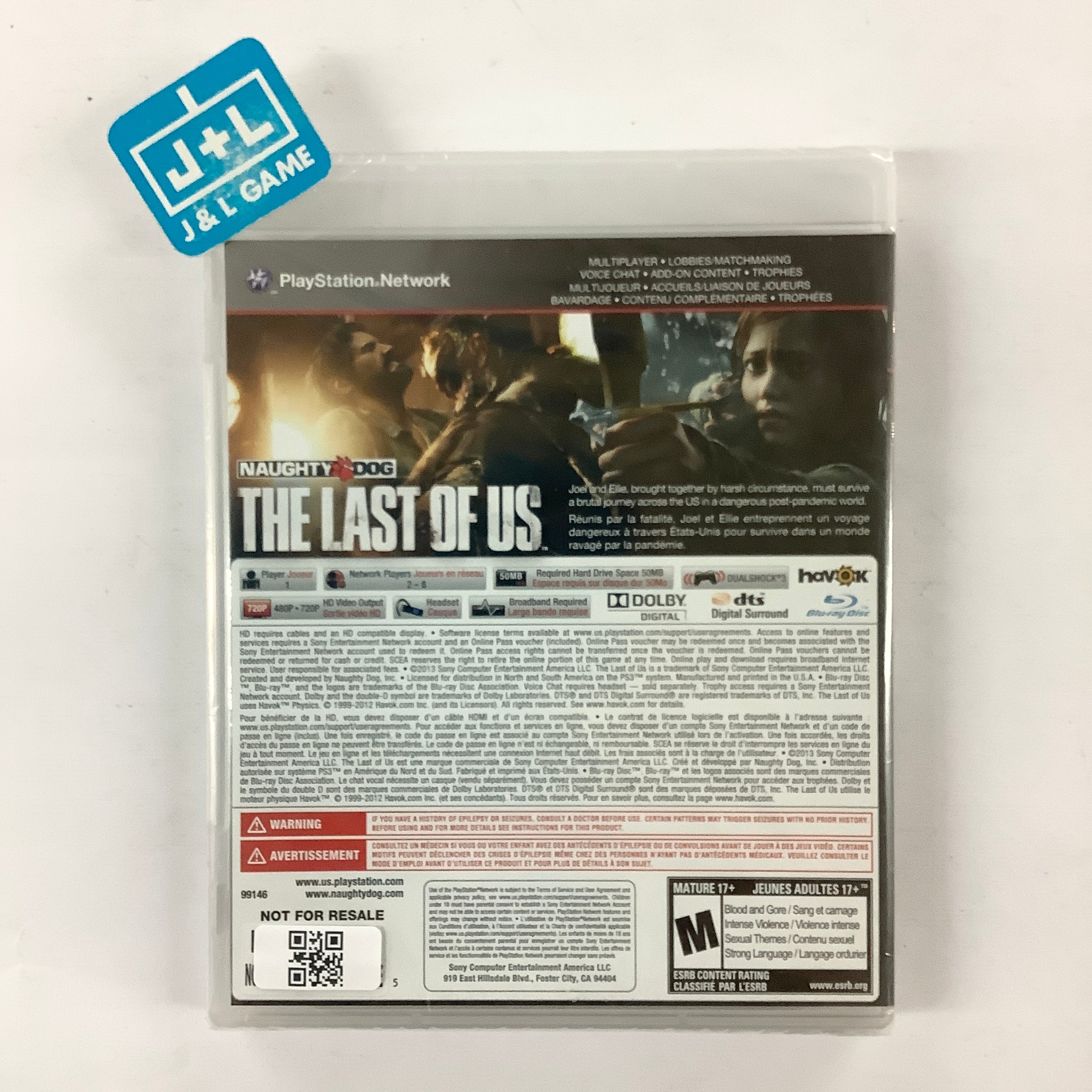 The Last of Us - (PS3) PlayStation 3 Video Games SCEI   